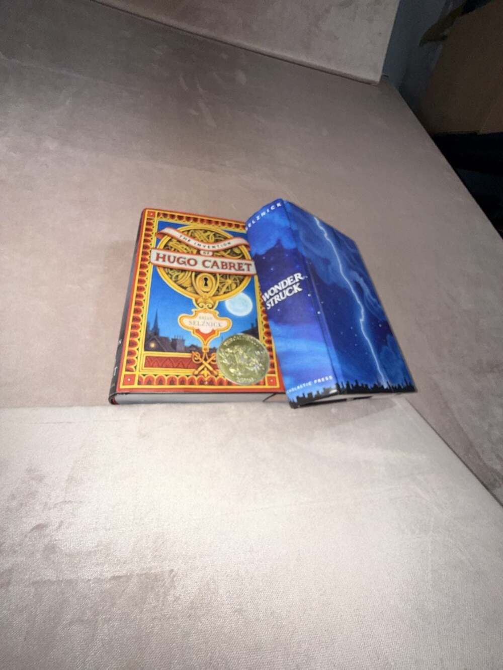 The Invention of Hugo Cabret and Wonder Struck by Brian Selznick Hardcover Books